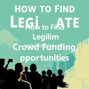 Read more about the article How to Find Legitimate Crowd Funding Opportunities