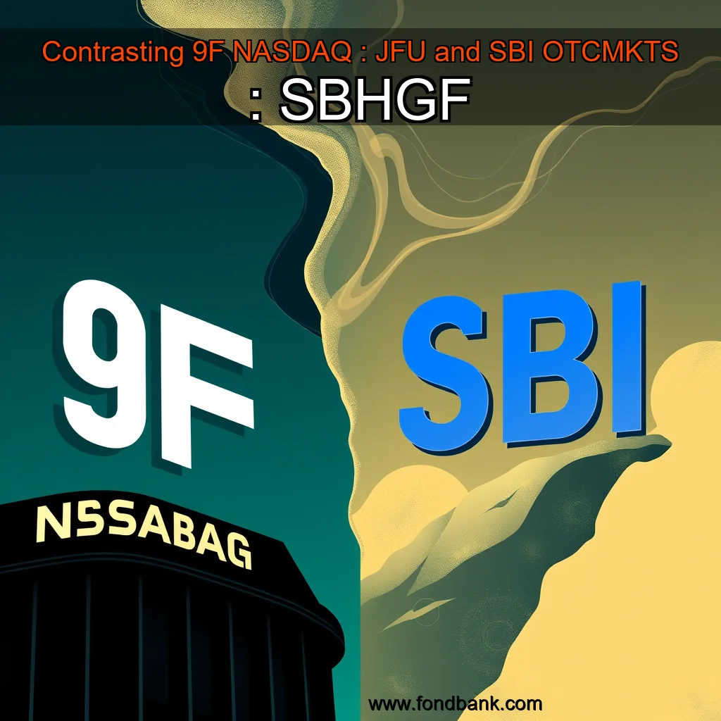 You are currently viewing Contrasting 9F  NASDAQ : JFU  and SBI  OTCMKTS : SBHGF