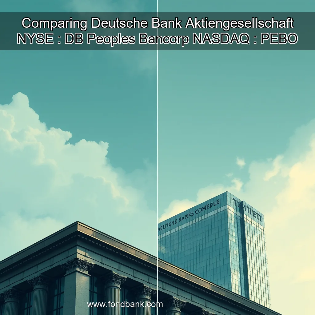 You are currently viewing Comparing Deutsche Bank Aktiengesellschaft  NYSE : DB   Peoples Bancorp  NASDAQ : PEBO