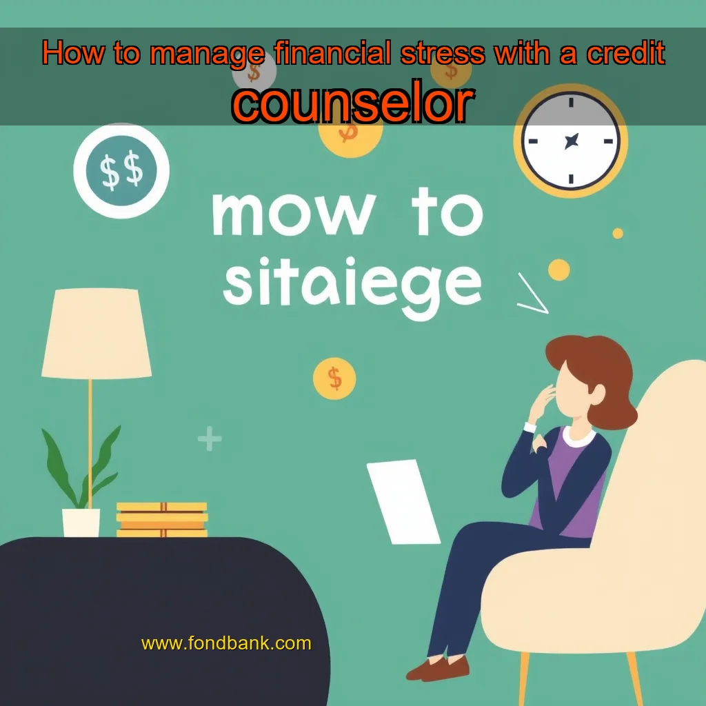 You are currently viewing How to manage financial stress with a credit counselor