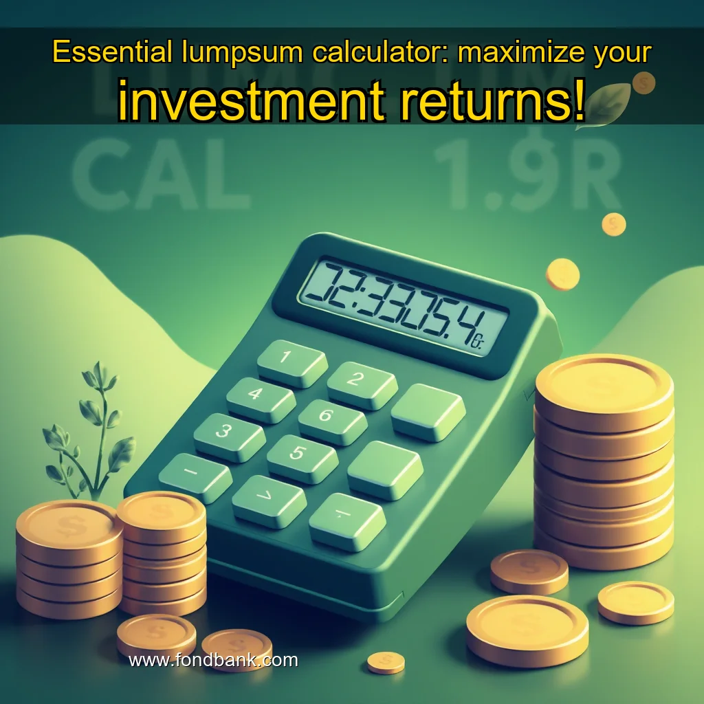 You are currently viewing Essential lumpsum calculator: maximize your investment returns!