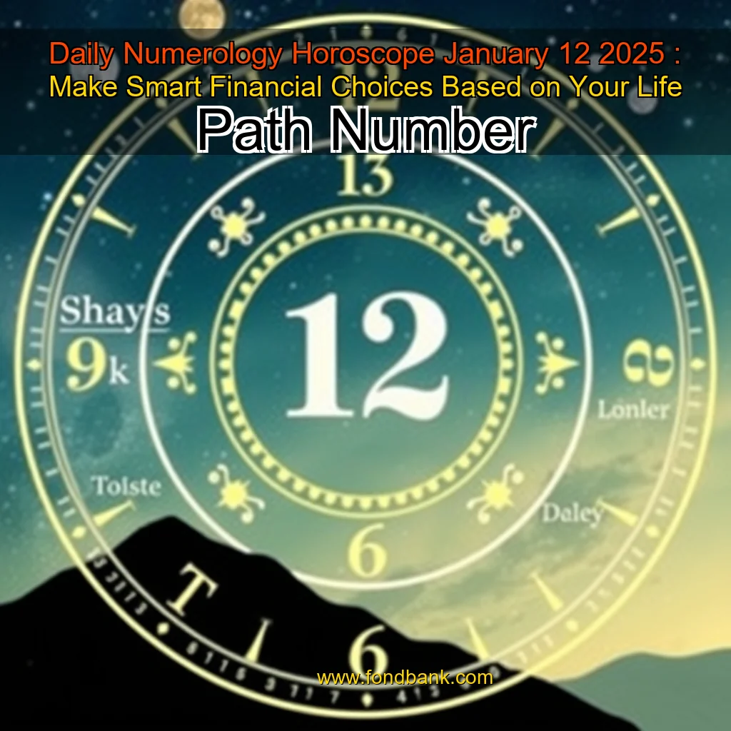 You are currently viewing Daily Numerology Horoscope  January 12  2025 : Make Smart Financial Choices Based on Your Life Path Number