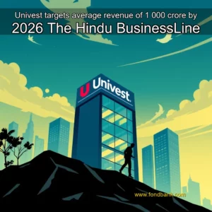 Read more about the article Univest targets average revenue of 1  000 crore by 2026  The Hindu BusinessLine