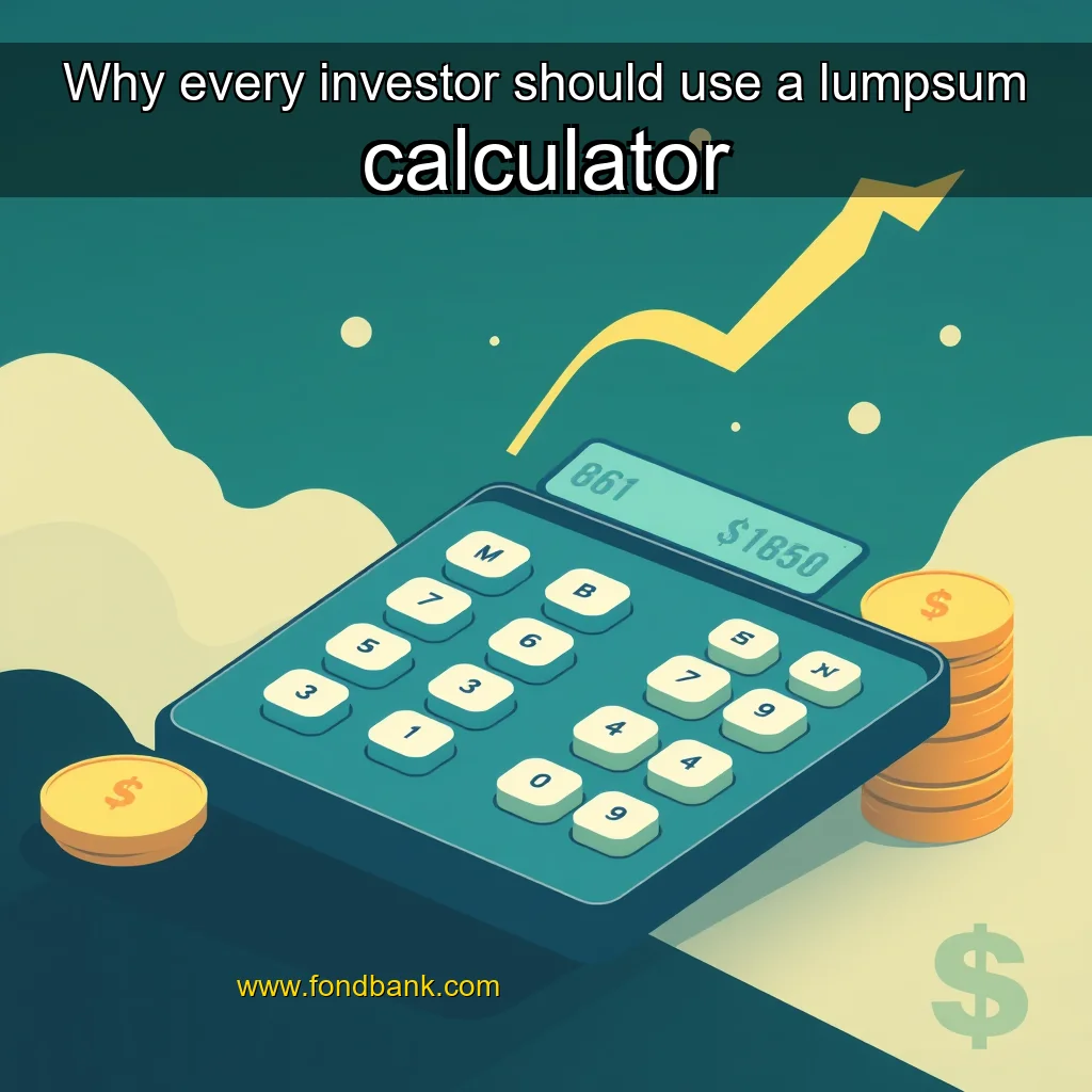 You are currently viewing Why every investor should use a lumpsum calculator