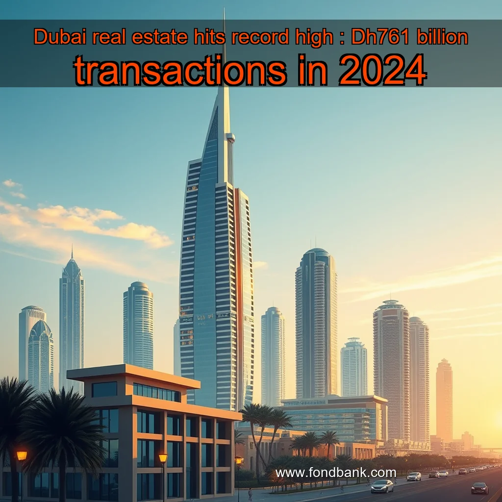 You are currently viewing Dubai real estate hits record high : Dh761 billion transactions in 2024