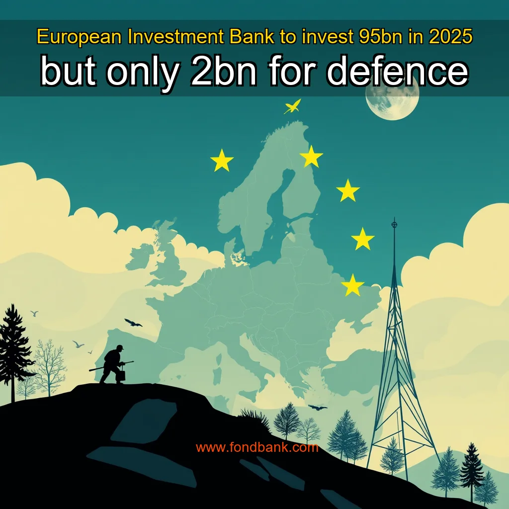 You are currently viewing European Investment Bank to invest 95bn in 2025  but only 2bn for defence