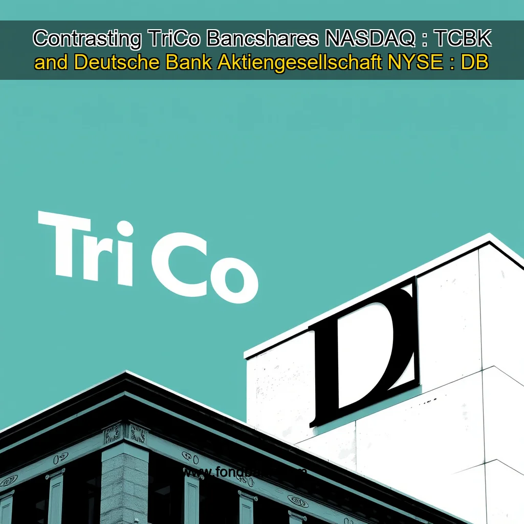 You are currently viewing Contrasting TriCo Bancshares  NASDAQ : TCBK  and Deutsche Bank Aktiengesellschaft  NYSE : DB