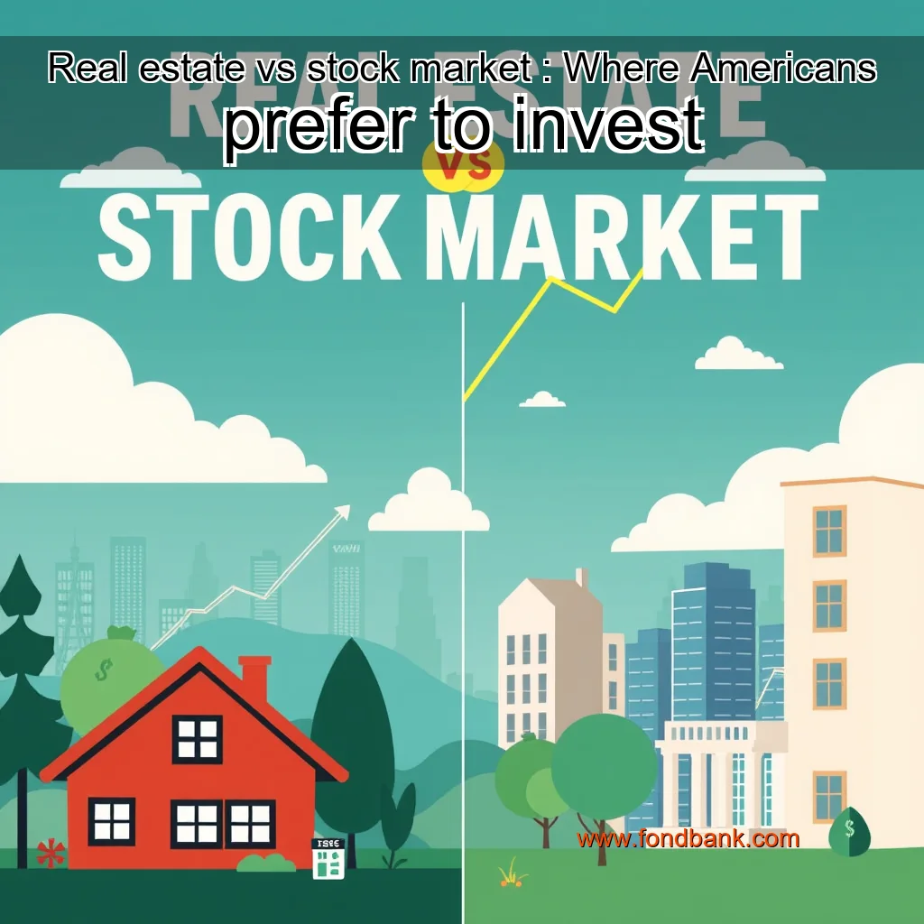 You are currently viewing Real estate vs  stock market : Where Americans prefer to invest