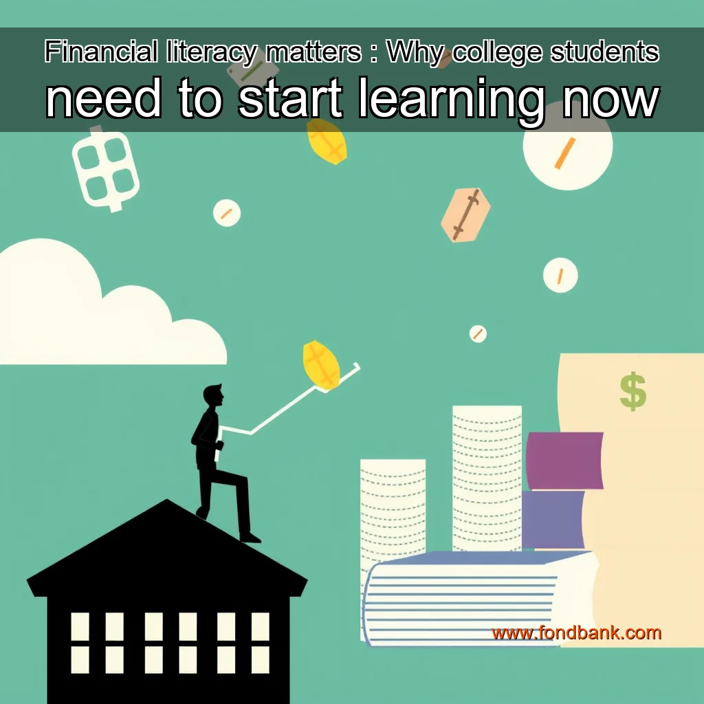 You are currently viewing Financial literacy matters : Why college students need to start learning now