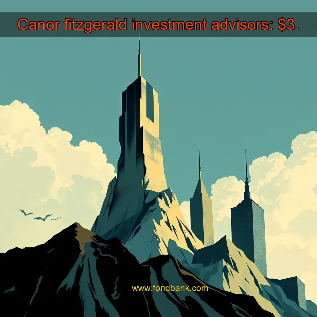 You are currently viewing Canor fitzgerald investment advisors: $3.