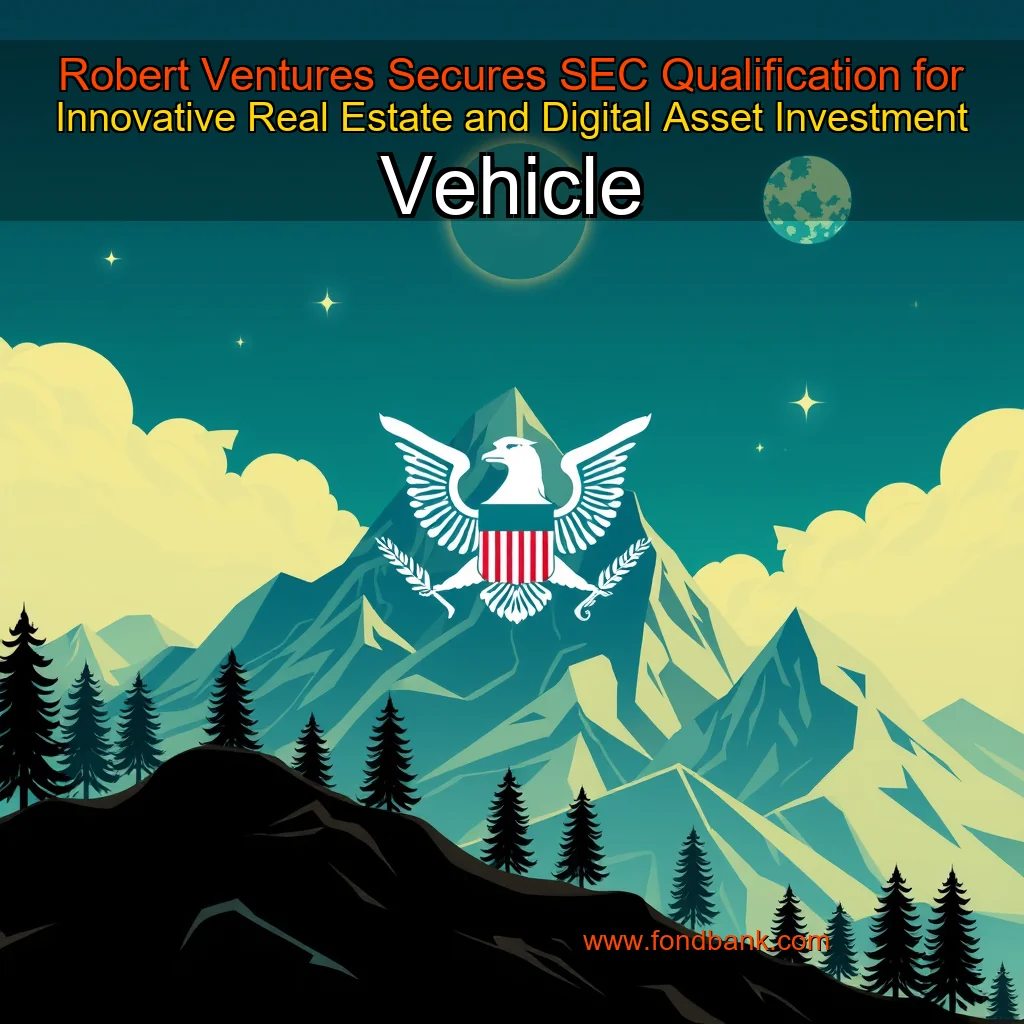 You are currently viewing Robert Ventures Secures SEC Qualification for Innovative Real Estate and Digital Asset Investment Vehicle