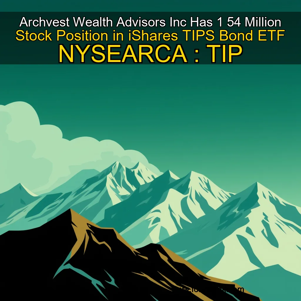 You are currently viewing Archvest Wealth Advisors Inc  Has 1  54 Million Stock Position in iShares TIPS Bond ETF  NYSEARCA : TIP