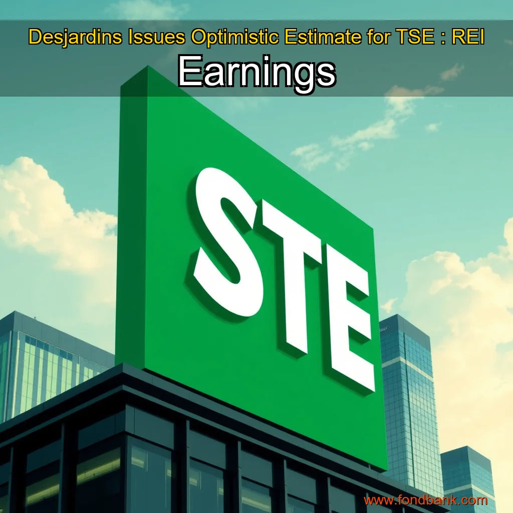 Read more about the article Desjardins Issues Optimistic Estimate for TSE : REI Earnings