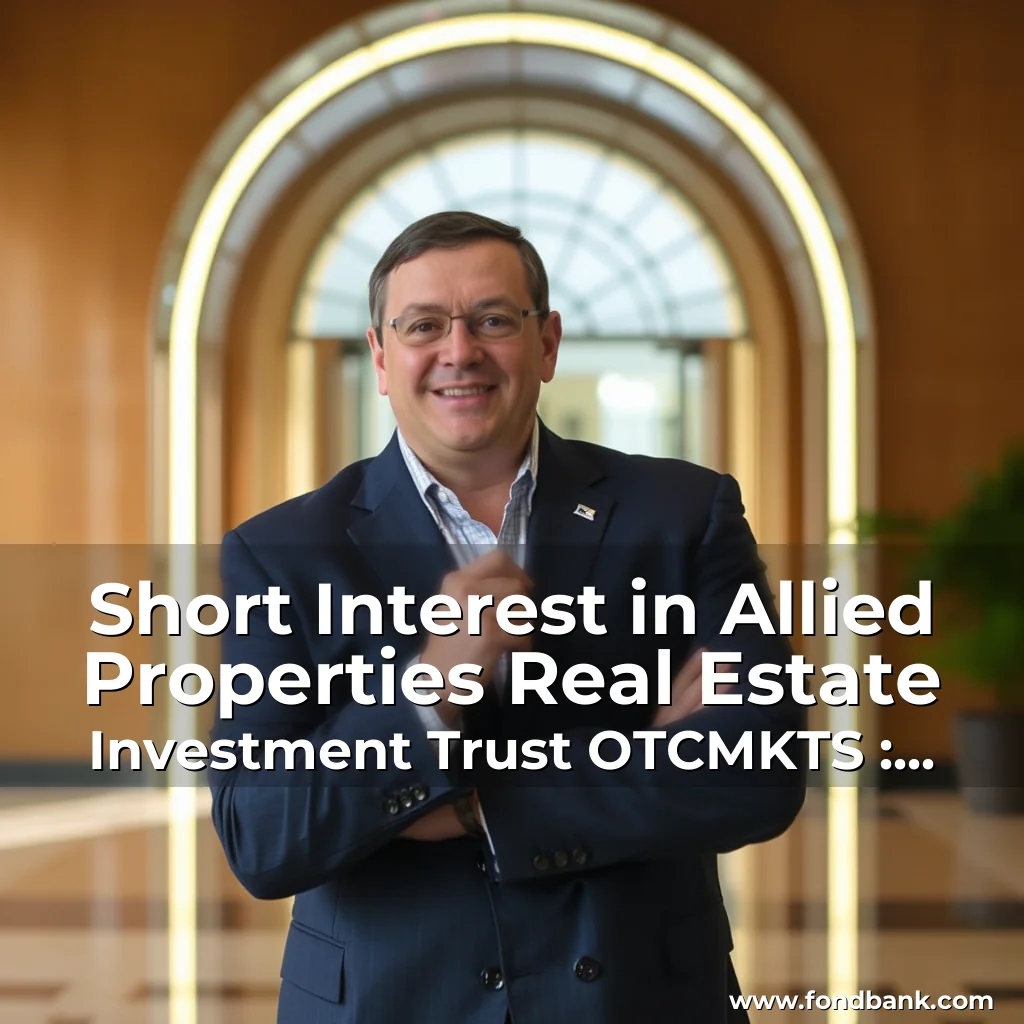 Artistic representation for Short Interest in Allied Properties Real Estate Investment Trust OTCMKTS : APYRF Increases By 20 0