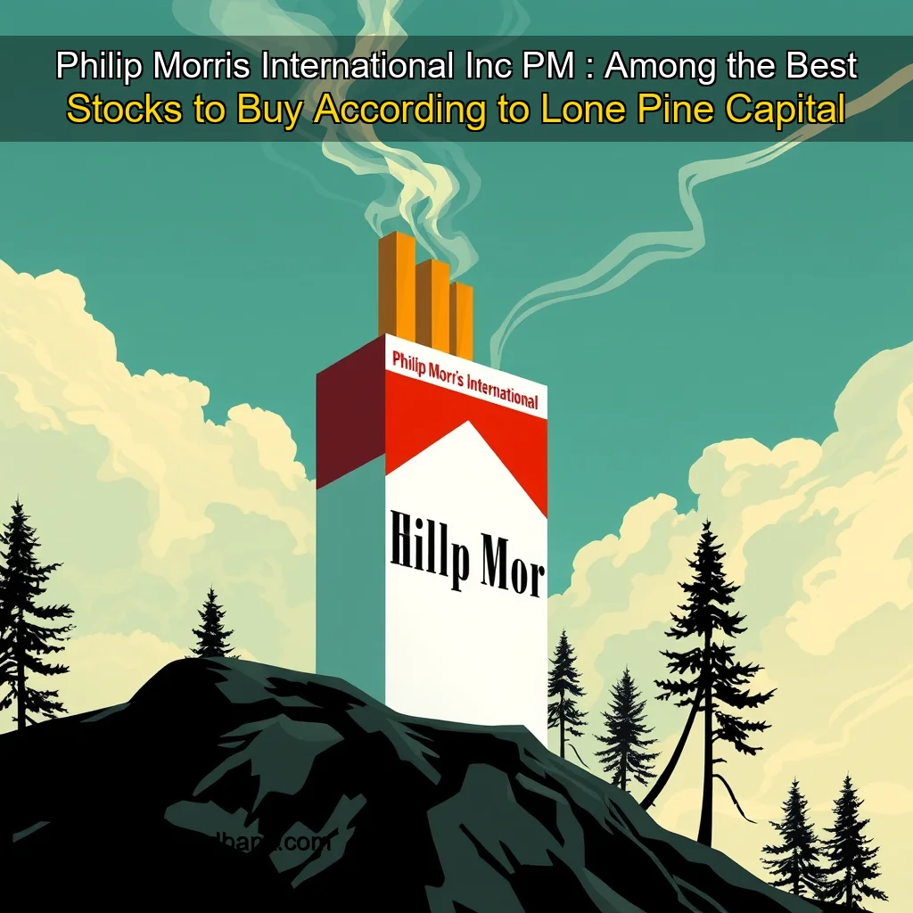You are currently viewing Philip Morris International Inc   PM : Among the Best Stocks to Buy According to Lone Pine Capital