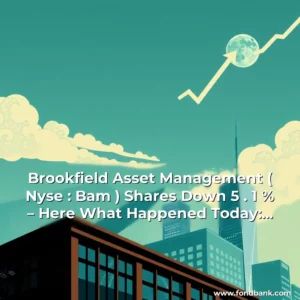 Artistic representation for Brookfield Asset Management ( Nyse : Bam ) Shares Down 5 . 1 % – Here What Happened Today: The Stock Of Brookfield Asset Management, A Global Private Equity Firm, Fell By 5.1% Today. The Decline Was Triggered By A Combination Of Factors, Including Mixed Quarterly Results And Concerns Over Global Economic Growth.