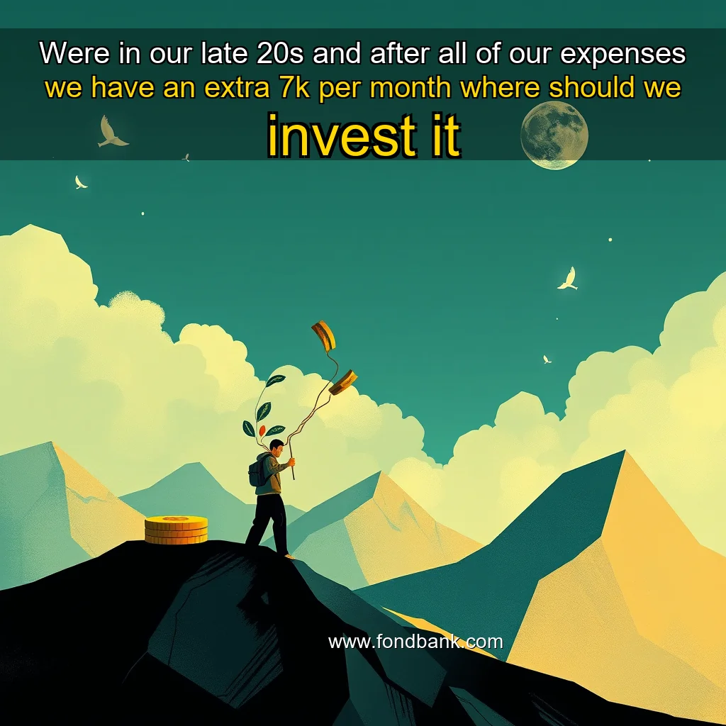 You are currently viewing Were in our late  20s and after all of our expenses  we have an extra 7k per month  where should we invest it