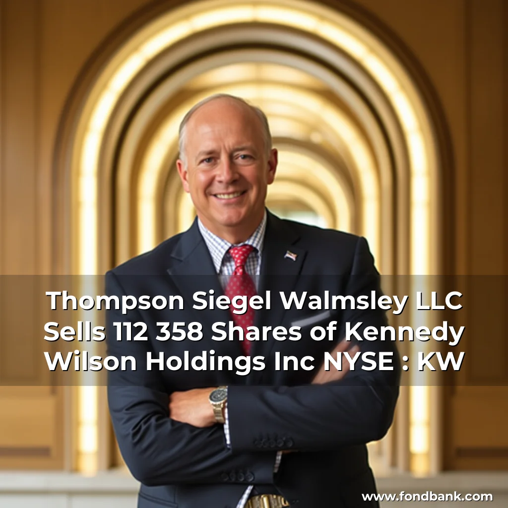 Artistic representation for Thompson Siegel Walmsley LLC Sells 112 358 Shares of Kennedy Wilson Holdings Inc NYSE : KW