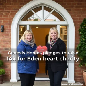 Artistic representation for Genesis Homes pledges to raise 14k for Eden heart charity