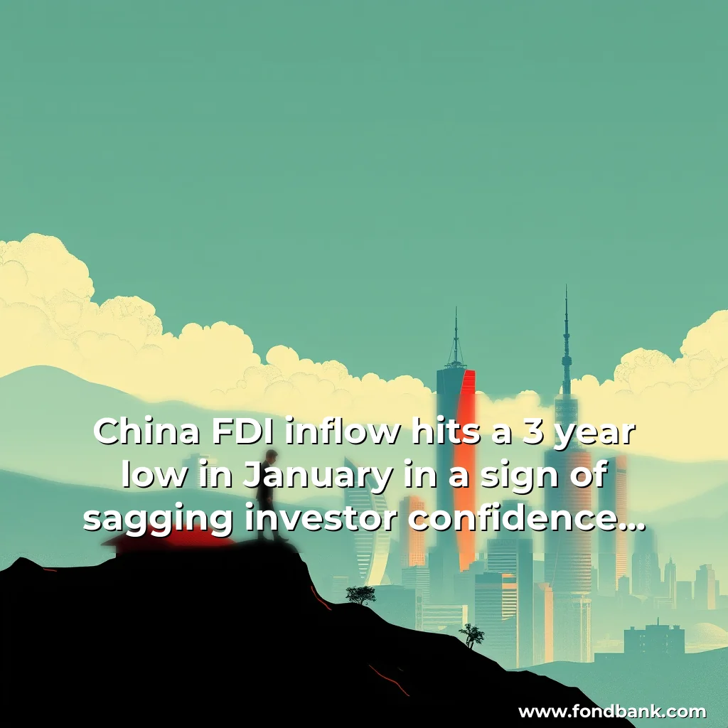 You are currently viewing China FDI inflow hits a 3  year low in January in a sign of sagging investor confidence  Newsday Zimbabwe