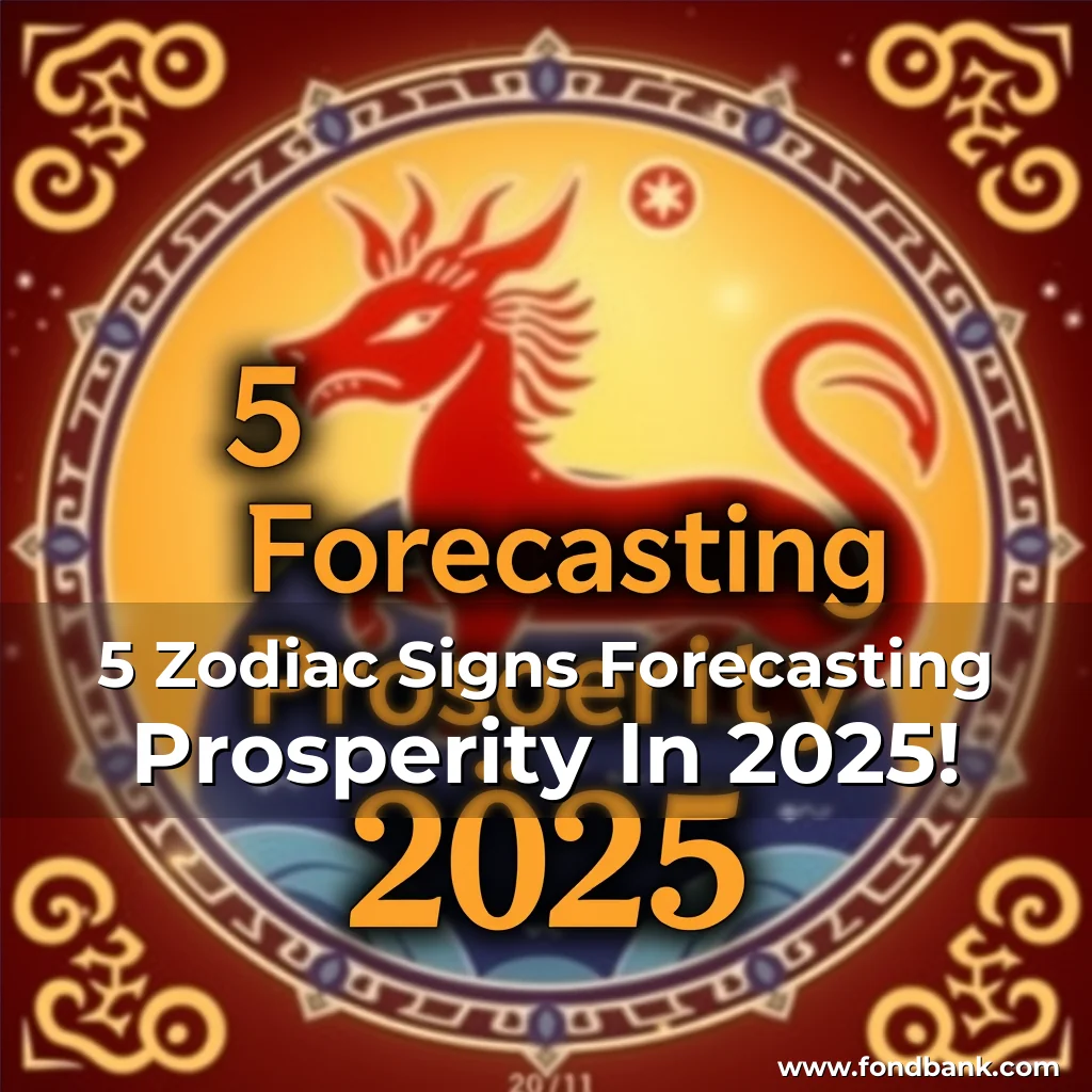 Artistic representation for 5 Zodiac Signs Forecasting Prosperity In 2025!
