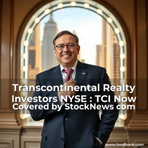 Artistic representation for Transcontinental Realty Investors NYSE : TCI Now Covered by StockNews com