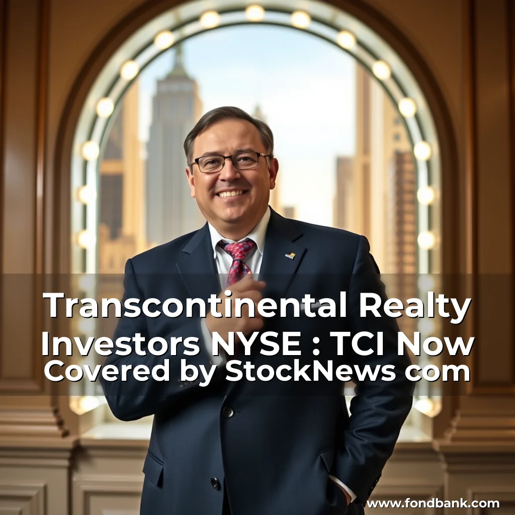 Artistic representation for Transcontinental Realty Investors NYSE : TCI Now Covered by StockNews com
