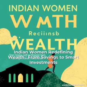 Artistic representation for Indian Women Redefining Wealth : From Savings to Smart Investments
