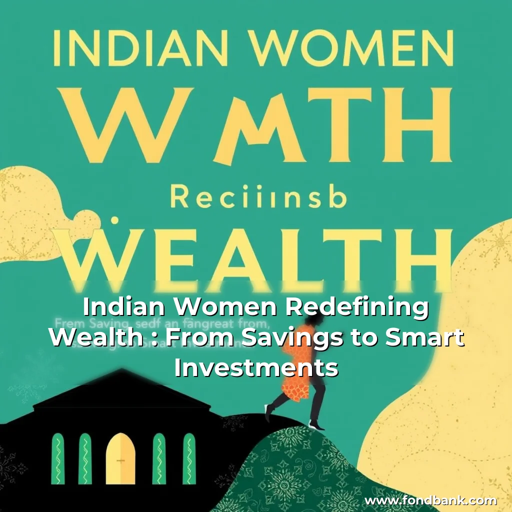 Artistic representation for Indian Women Redefining Wealth : From Savings to Smart Investments