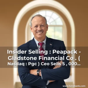 Read more about the article Insider Selling : Peapack – Gladstone Financial Co . ( Nasdaq : Pgc ) Ceo Sells 5 , 000 Shares Of Stock, Worth $ 1.6 Million!
