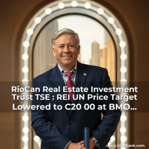 Artistic representation for RioCan Real Estate Investment Trust TSE : REI UN Price Target Lowered to C20 00 at BMO Capital Markets