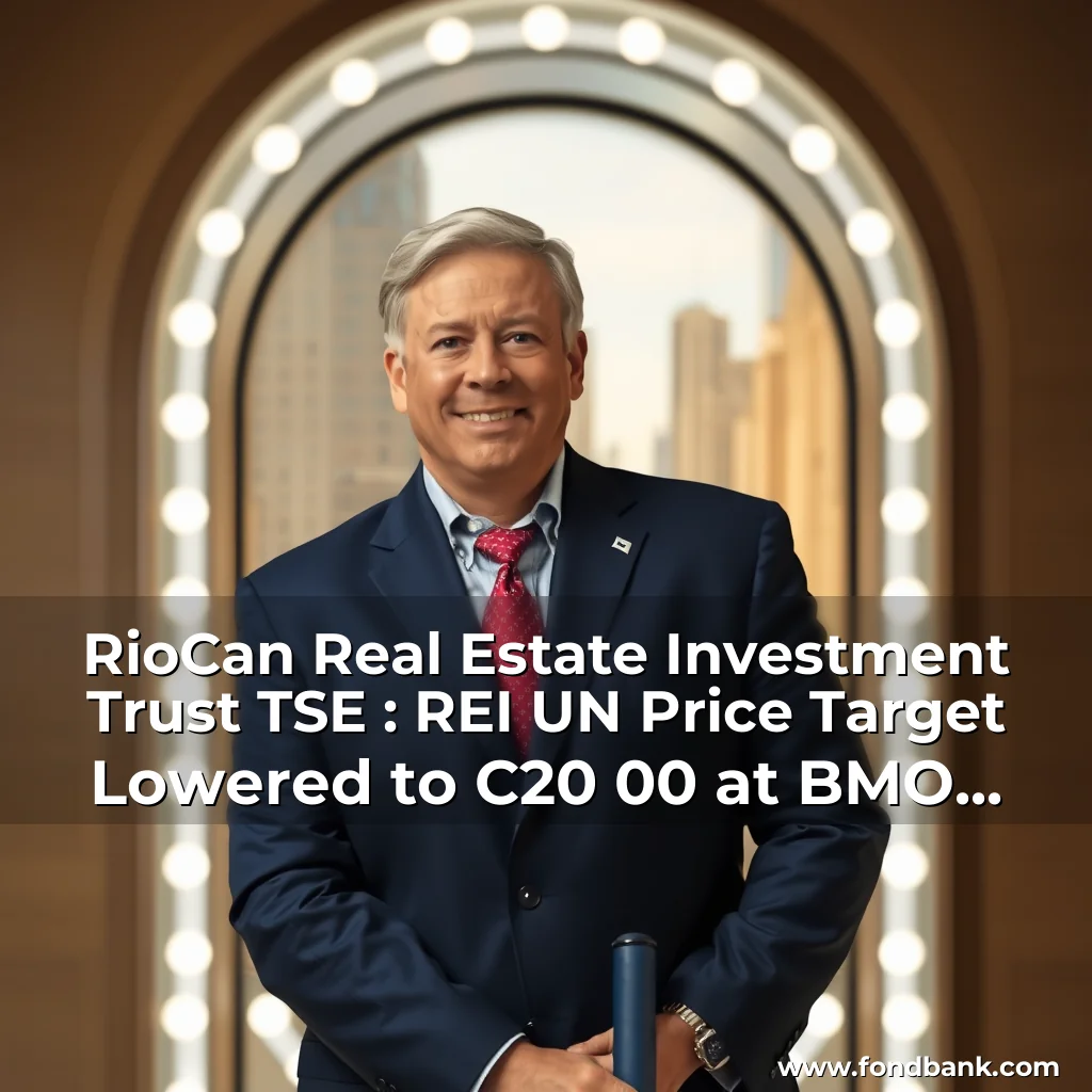 Artistic representation for RioCan Real Estate Investment Trust TSE : REI UN Price Target Lowered to C20 00 at BMO Capital Markets