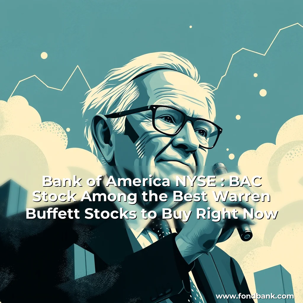 Artistic representation for Bank of America NYSE : BAC Stock Among the Best Warren Buffett Stocks to Buy Right Now