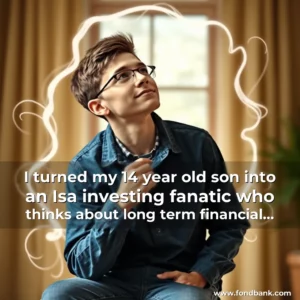 Artistic representation for I turned my 14 year old son into an Isa investing fanatic who thinks about long term financial growth