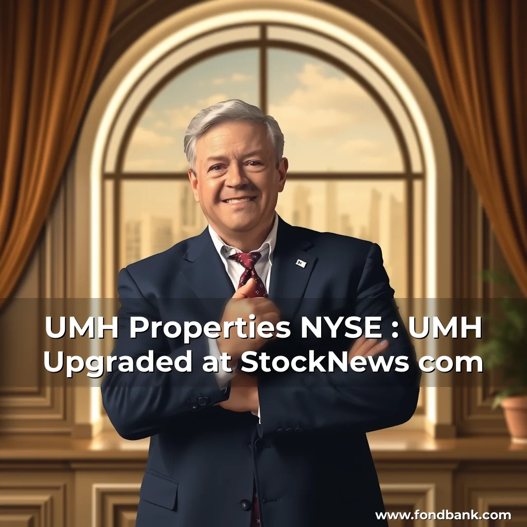 Artistic representation for UMH Properties NYSE : UMH Upgraded at StockNews com
