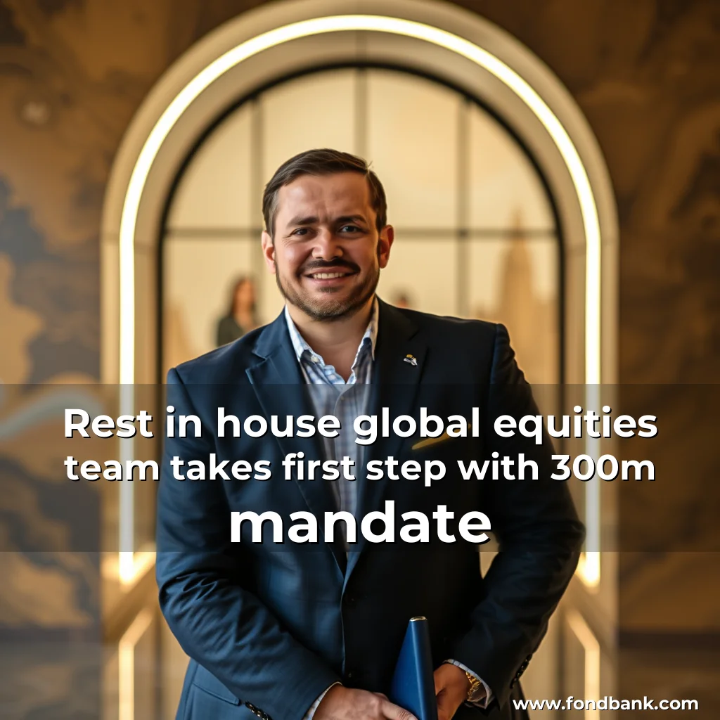 Artistic representation for Rest in house global equities team takes first step with 300m mandate