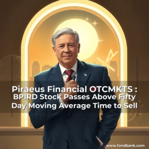 Artistic representation for Piraeus Financial OTCMKTS : BPIRD Stock Passes Above Fifty Day Moving Average Time to Sell