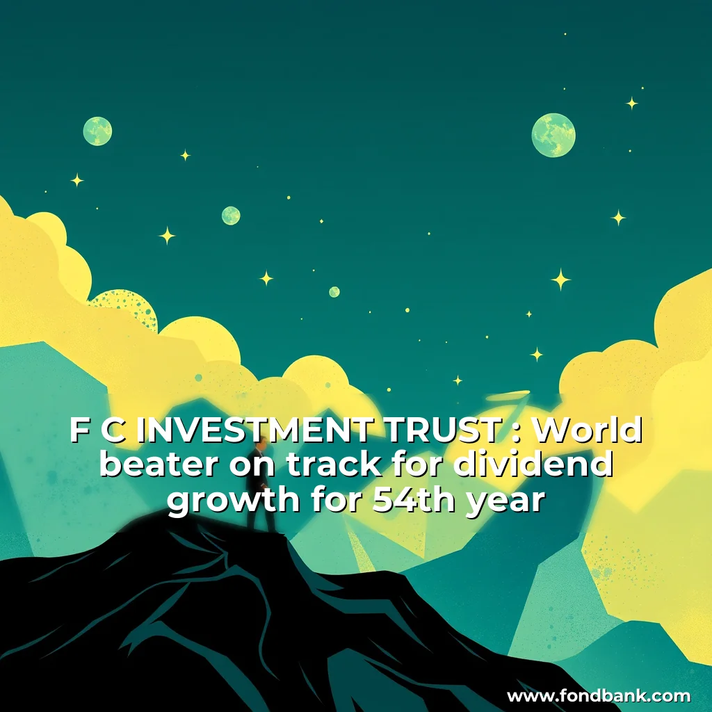 You are currently viewing F  C INVESTMENT TRUST : World  beater on track for dividend growth  for 54th year