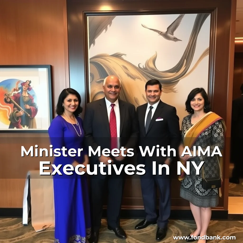 Artistic representation for Minister Meets With AIMA Executives In NY