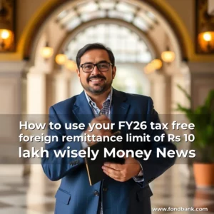 Artistic representation for How to use your FY26 tax free foreign remittance limit of Rs 10 lakh wisely Money News