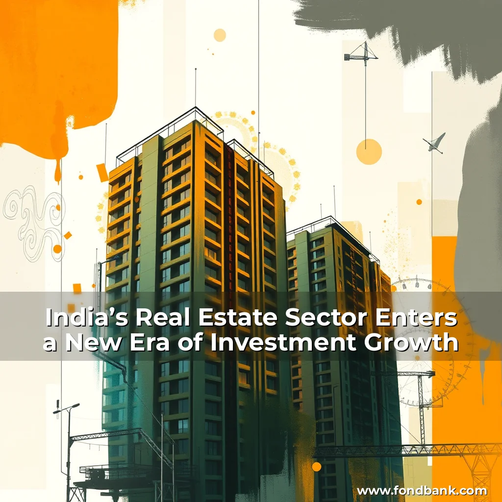 Artistic representation for India’s Real Estate Sector Enters a New Era of Investment Growth