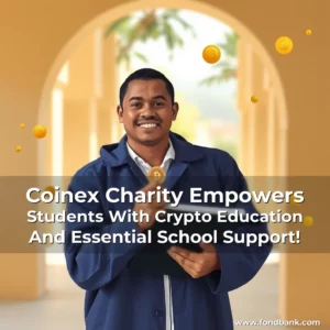 Artistic representation for Coinex Charity Empowers Students With Crypto Education And Essential School Support!