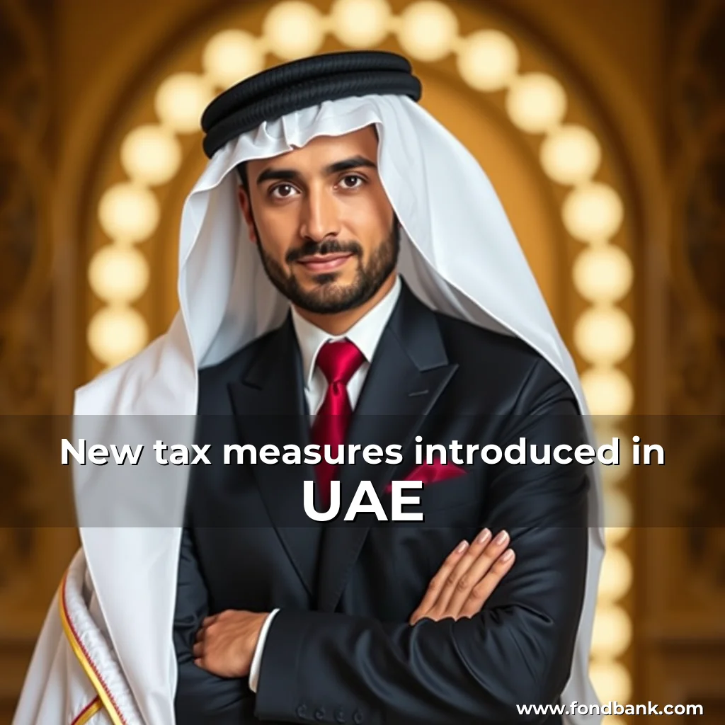 Artistic representation for New tax measures introduced in UAE
