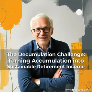 Artistic representation for The Decumulation Challenge: Turning Accumulation into Sustainable Retirement Income