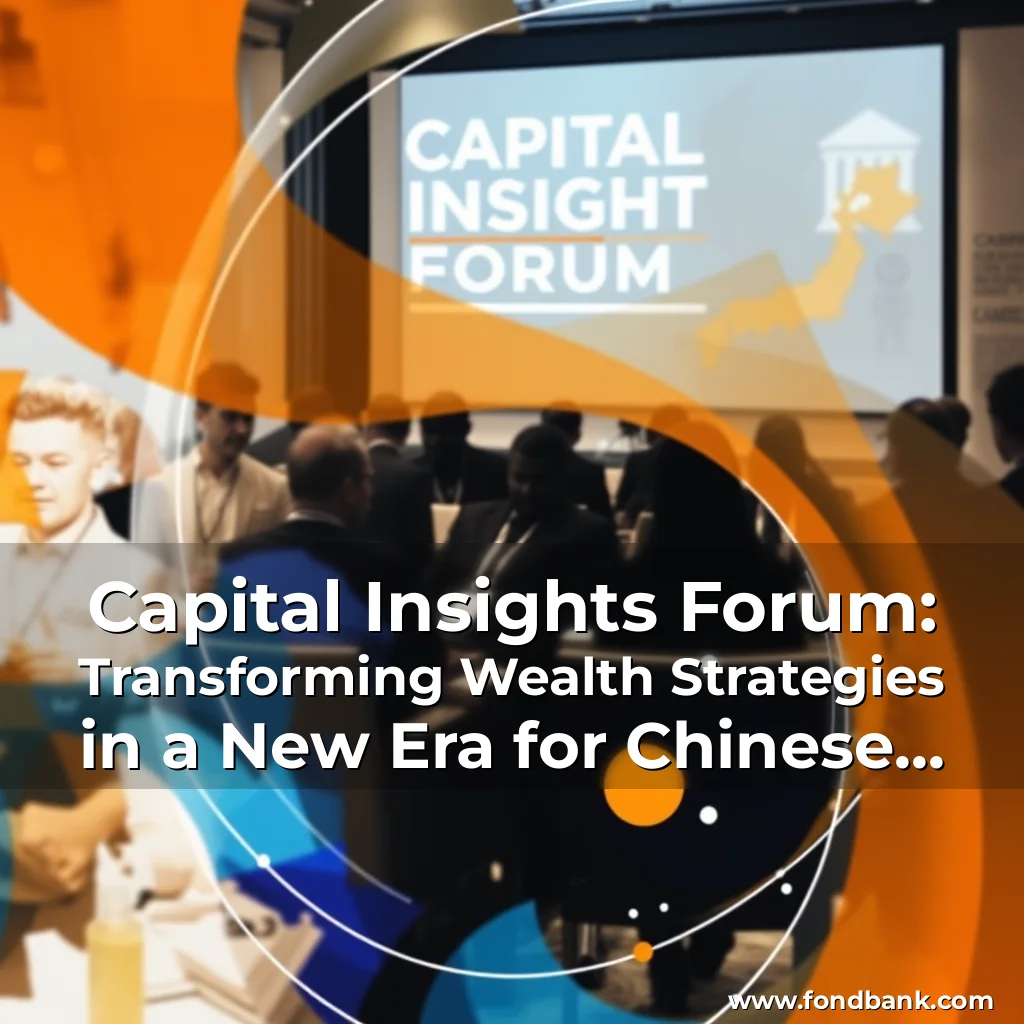 Read more about the article Capital Insights Forum: Transforming Wealth Strategies in a New Era for Chinese Investors