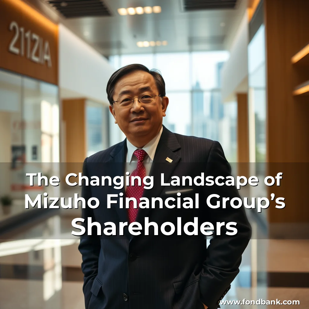 Artistic representation for The Changing Landscape of Mizuho Financial Group’s Shareholders