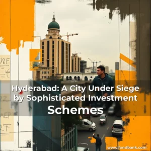 Artistic representation for Hyderabad: A City Under Siege by Sophisticated Investment Schemes