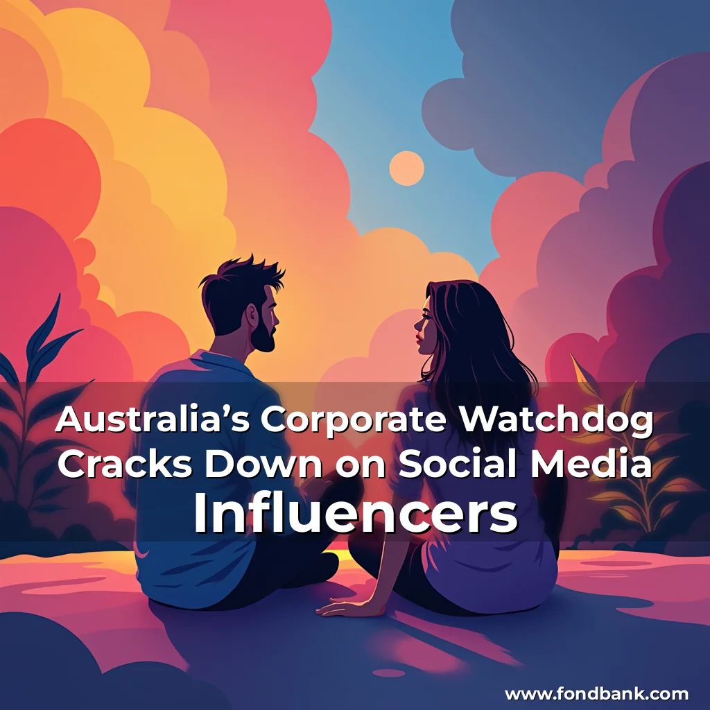 Artistic representation for Australia’s Corporate Watchdog Cracks Down on Social Media Influencers
