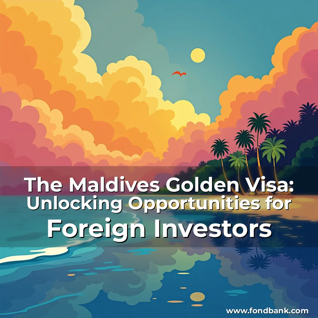 Artistic representation for The Maldives Golden Visa: Unlocking Opportunities for Foreign Investors
