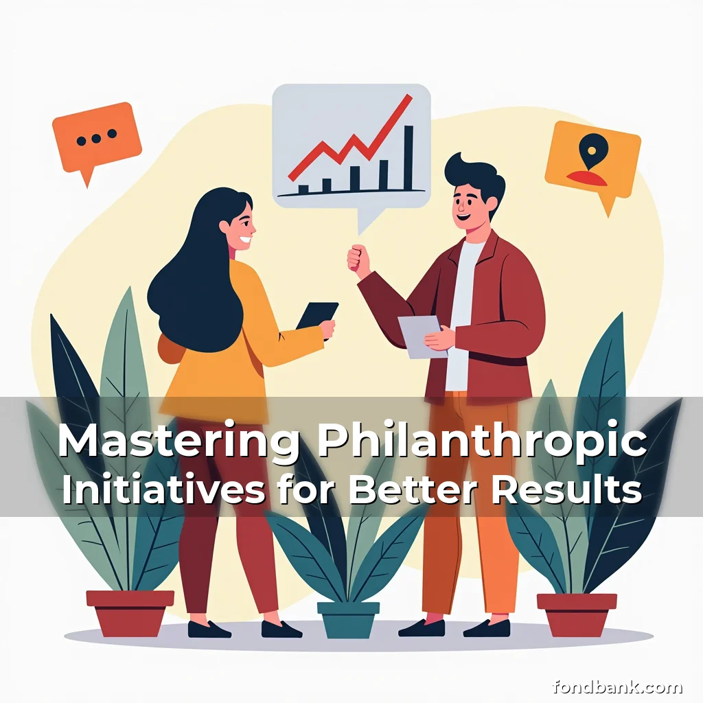 Artistic representation for Mastering Philanthropic Initiatives for Better Results